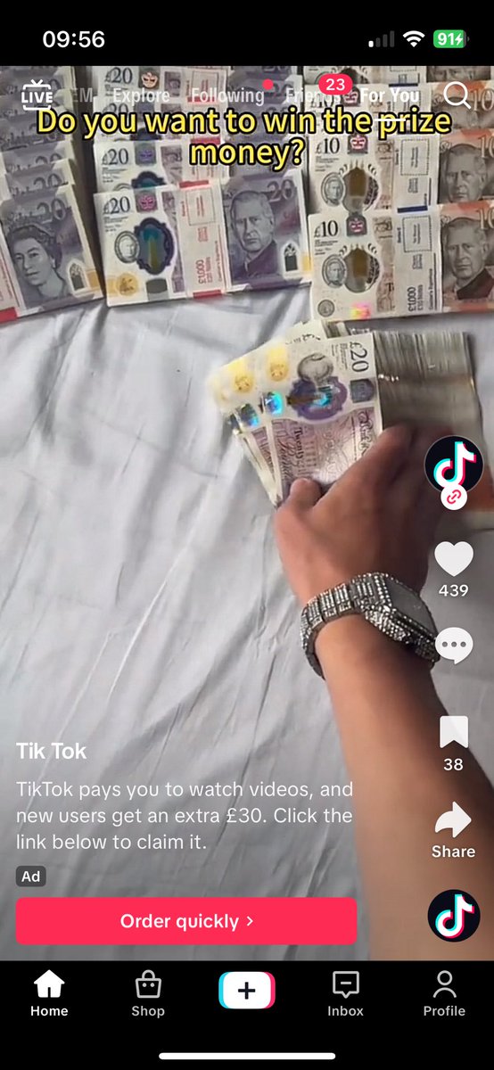 fayeeelizabeth's tweet photo. @BenedictTown there’s an ad on tiktok that’s taking your voice. unsure if it’s AI or what https://t.co/cC3nTGkwPy