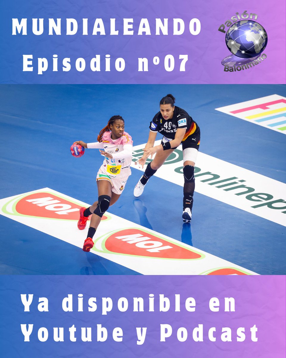 📢 MUNDIALEANDO - Especial Mundial #GERNED2025
👉 Episodio 7 – Las #Guerreras se despiden tras perder ante Alemania
🎙️ Elba Álvarez, Danila So Delgado y Ambros Martín
📸 Anze Malovrh / kolektiff
📺 Disponible en Youtube y Podcasts de <a href="/PasionBM/">PASION BALONMANO</a> <a href="/AlaMaderaFM/">AlaMaderaFM</a> pasionbalonmano.wixsite.com/pasionbm/post/…