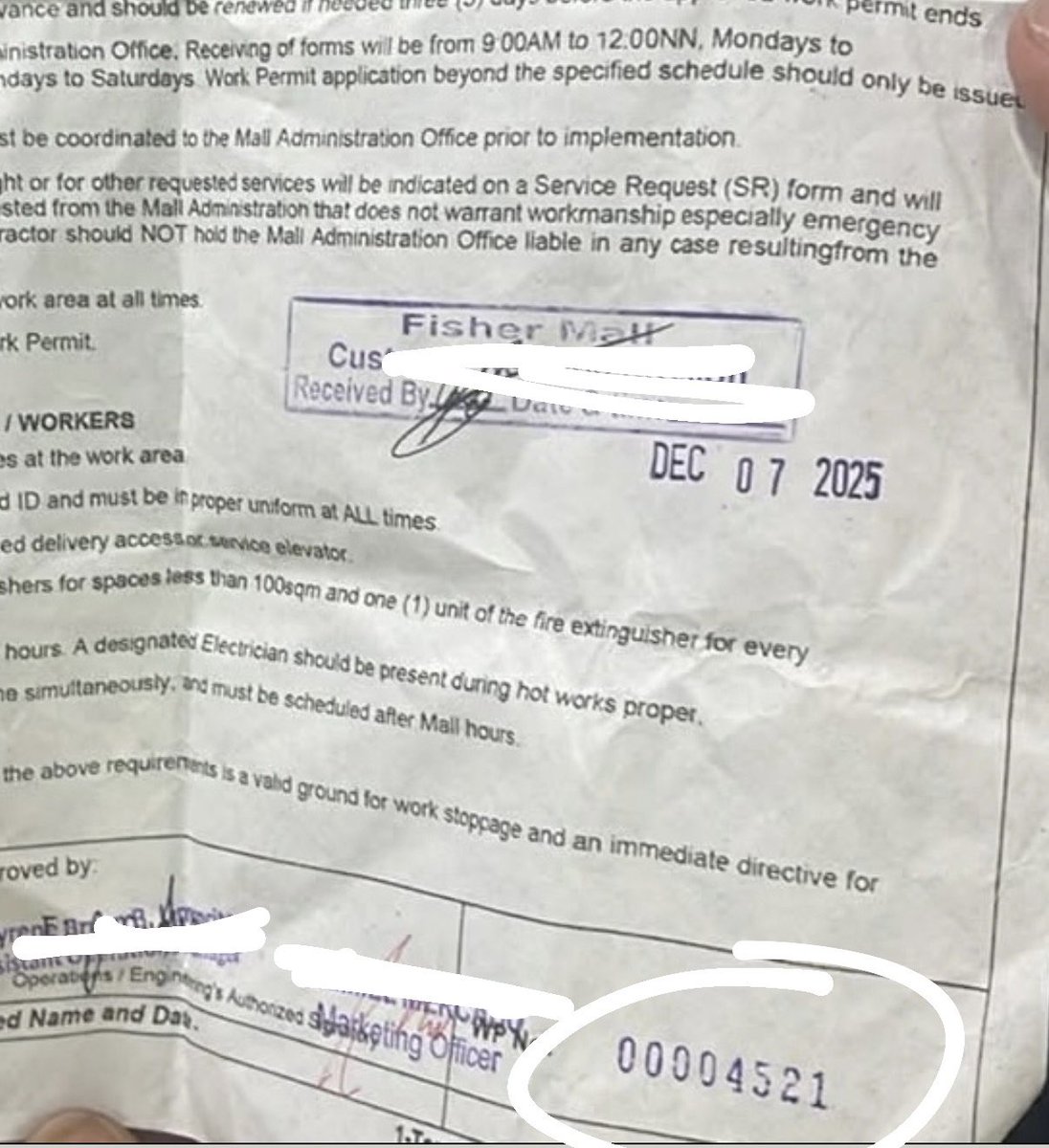 dreyuuuuuh_'s tweet photo. permit niyo vs permit namin. wp no. won’t lie, question lang… kelan pa nauna ang 00004522 sa 00004521? ☺️

alam naman natin na sabay-sabay tayong lahat kumuha ng permit kanina, nagkataon lang talaga na nauna kami. c’mon, stop feeding your co-members lies to cover up your own shortcomings.

and those “guidelines” you’re talking about? everyone has that on the form.
