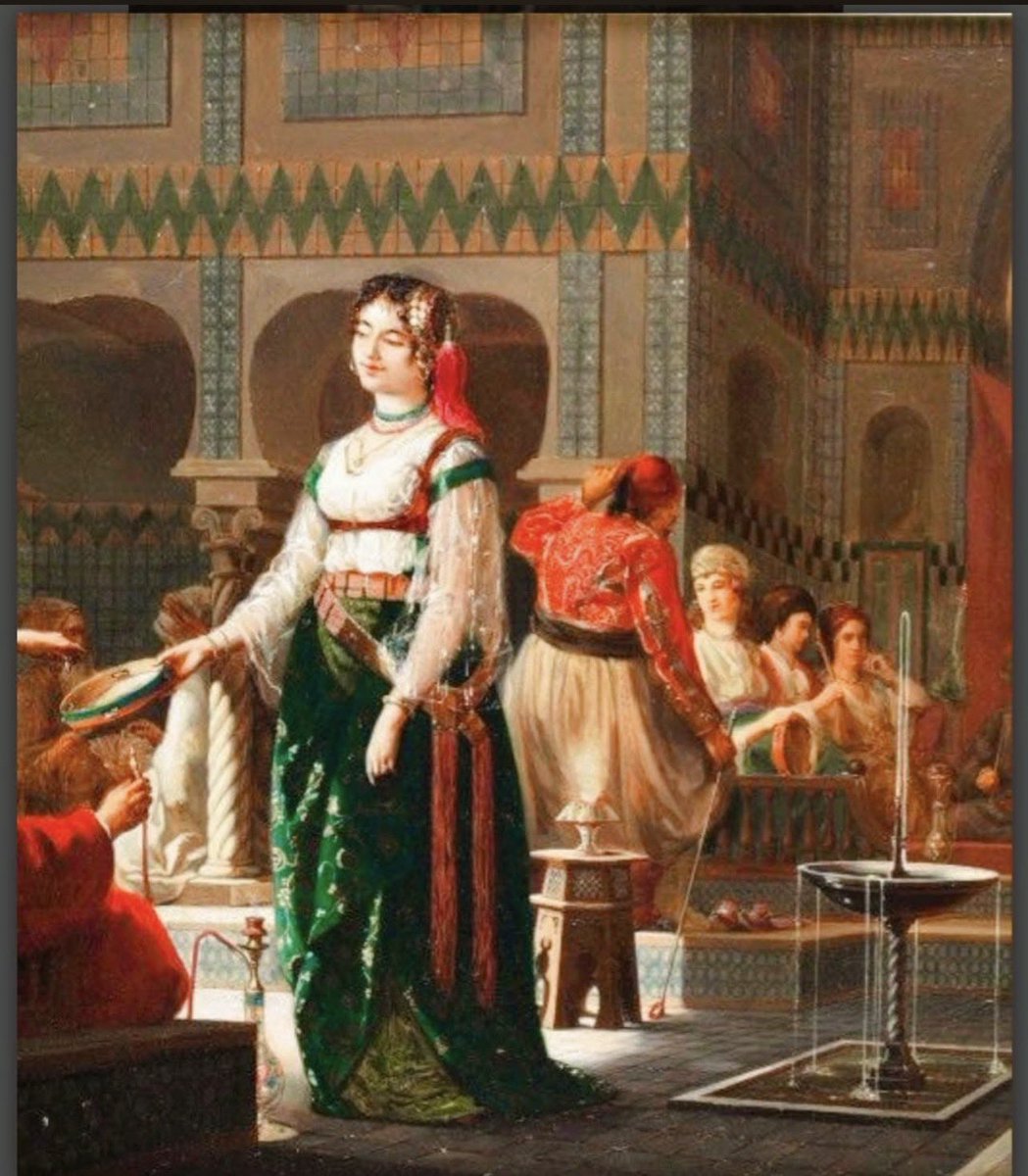 Redkellyy's tweet image. Intermède musical au café maure à Alger 🇩🇿par Jan Baptist HUYSMANS (1826-1906).