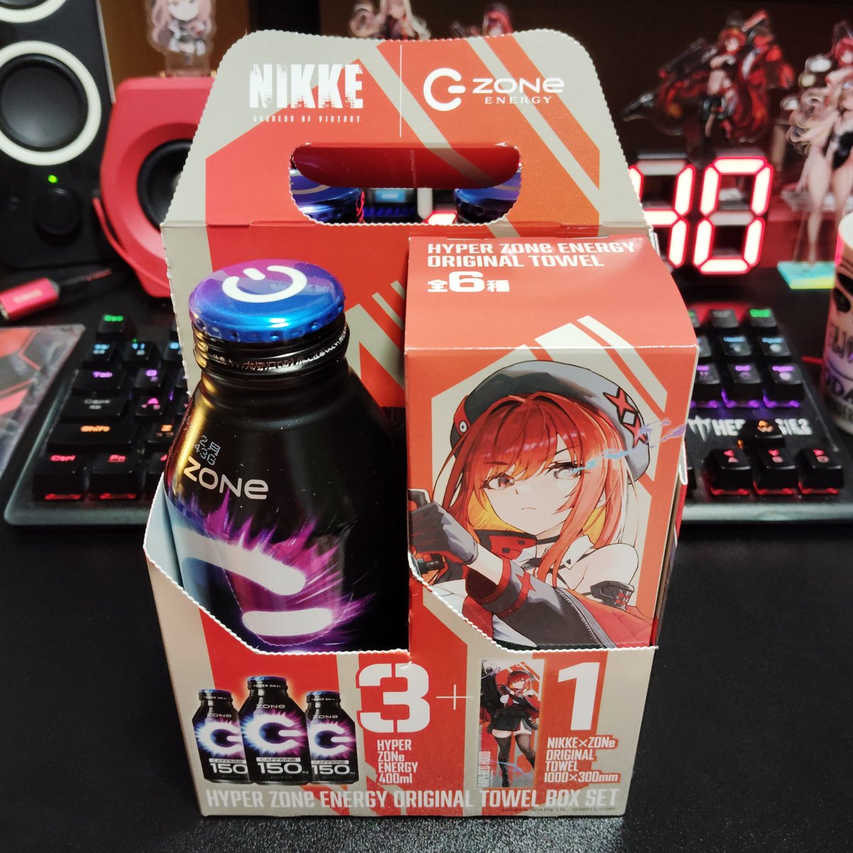 NIKKE ZONE ENERGY タオル　3種セット　ニケ　ゾーン ZONe×NIKKEコラボパック」ZONeオンラインストア再販売についての