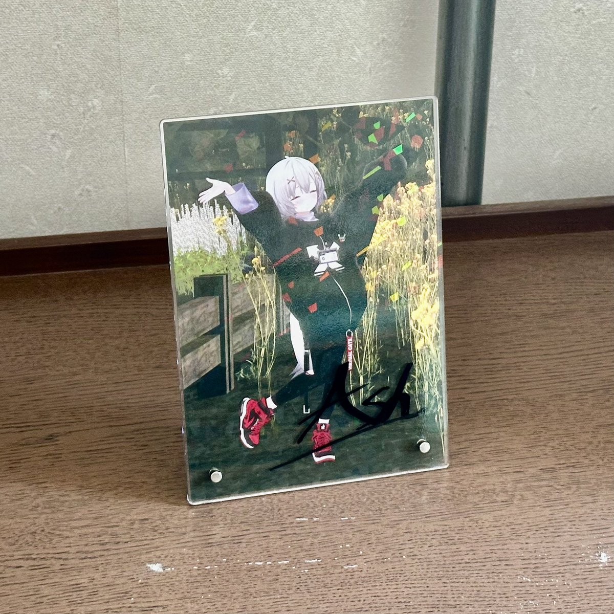 白クマシェイク はわわちゃん 直筆サイン入り ホログラムアクリル