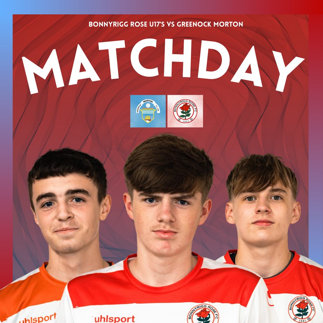 𝑴𝒂𝒕𝒄𝒉𝒅𝒂𝒚⚡️

Our 17's travel to Port Glasgow this afternoon 🌹

🗓 Sunday 7th December
📍 Parklea Stadium
⏰ 13:30
🏆 CAS League - U17's
🆚 Greenock Morton