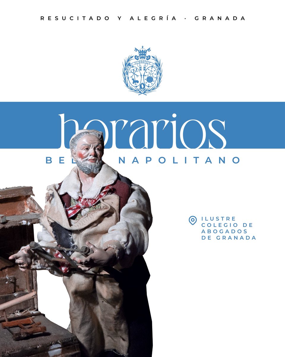 ◻️Belén Napolitano | 𝗛𝗢𝗥𝗔𝗥𝗜𝗢𝗦 🌟

Desde este fin de semana nuestro Belén Napolitano ya permanece abierto conforme al siguiente cuadrante de días y horas: