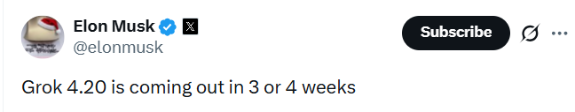 elon grok tweet