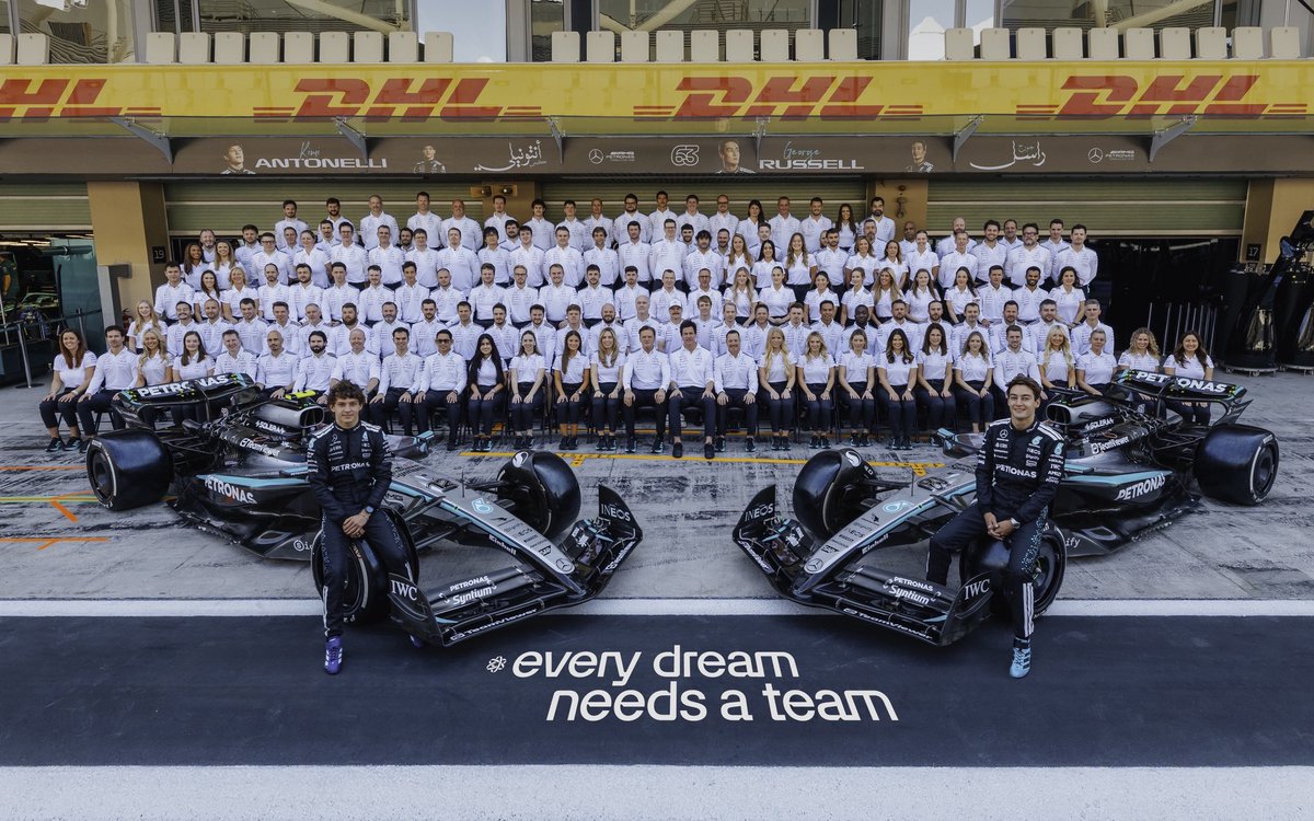Our Mercedes-AMG PETRONAS F1 race team class of 2025 💪
