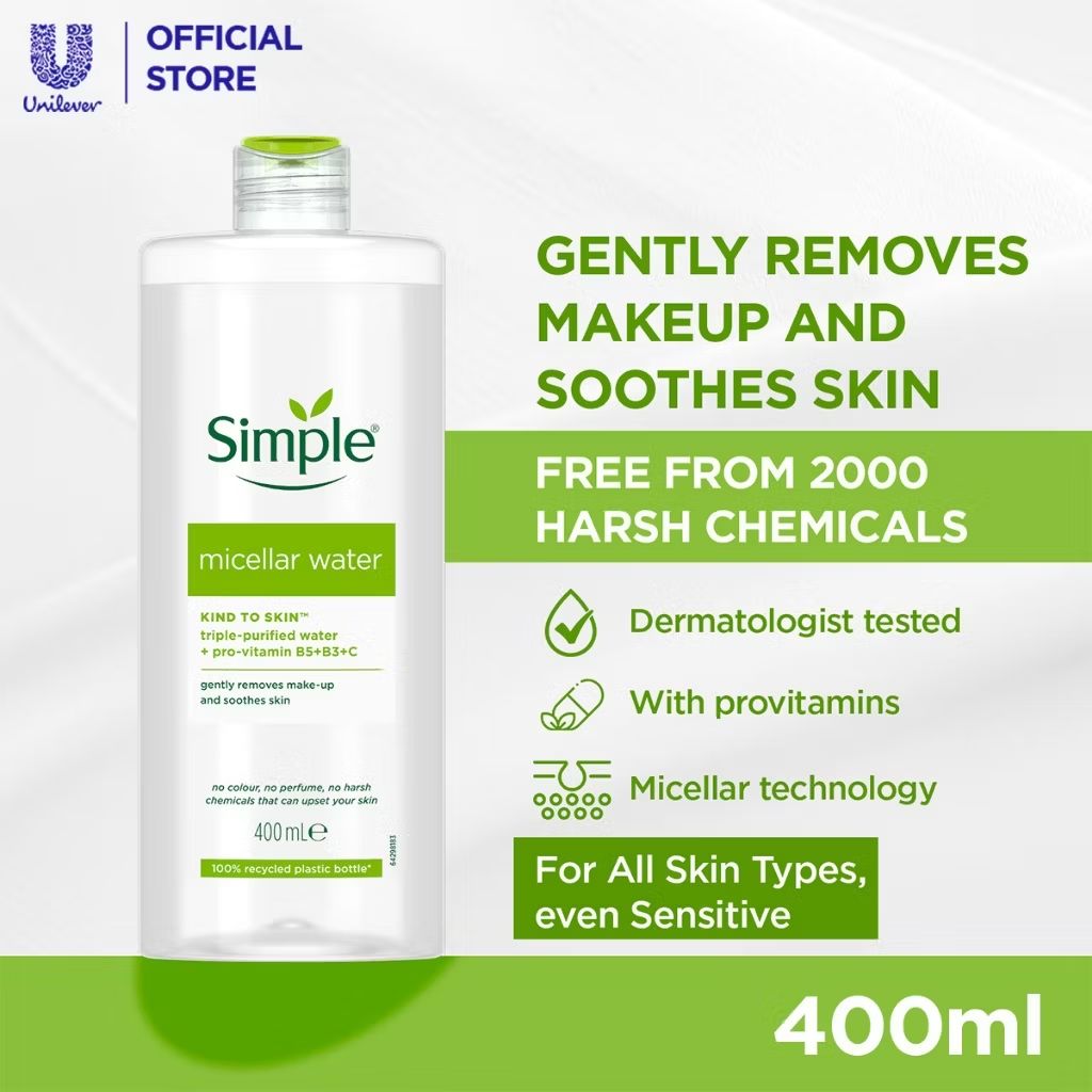 red_sun109's tweet photo. Simple Kind to Skin UK’s #1 Facial Skin Care Brand Micellar Cleansing Water Hydrating Instantly Make-up Remover (400ml) for RM36.39 - RM68.94.
Get it on Shopee now! https://t.co/wV8Rz3aE5x
#makeupremover #skincare
#cleansingwater https://t.co/siqQXllZYV