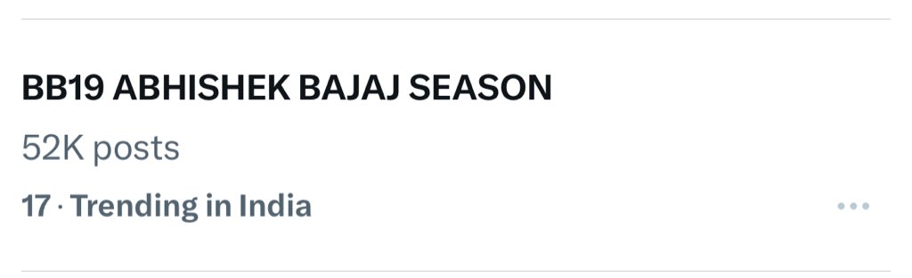 Alliswellxvt's tweet photo. 52k posts completed 
BB19 ABHISHEK BAJAJ SEASON https://t.co/CTek2yu1Uz