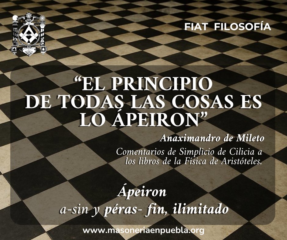 SoberanoGremio's tweet photo. 𝗙𝗜𝗔𝗧 𝗙𝗜𝗟𝗢𝗦𝗢𝗙𝗜́𝗔
CONTÁCTANOS 𝗜𝗻𝗴𝗿𝗲𝘀𝗼: https://t.co/U0WiUELQUo
.
#masoneria #fiat #filosofia #apeiron #anaximandro #mileto #cicilia #fisica #aristoteles #ArteReal #masoneriaenpuebla #ConstructoresDelAlma #SoberanoGremio 𝐼𝑚𝑎𝑔𝑒𝑛 𝑔𝑒𝑛𝑒𝑟𝑎𝑑𝑎 𝑐𝑜𝑛 𝐼𝐴 https://t.co/DQg226kGbN