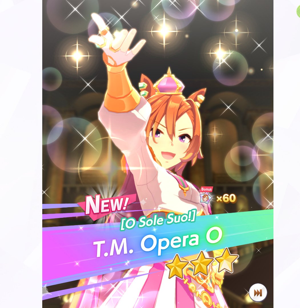 Just got TM Opera O on a random 10 pull!

#umamusume #umamusumeprettyderby