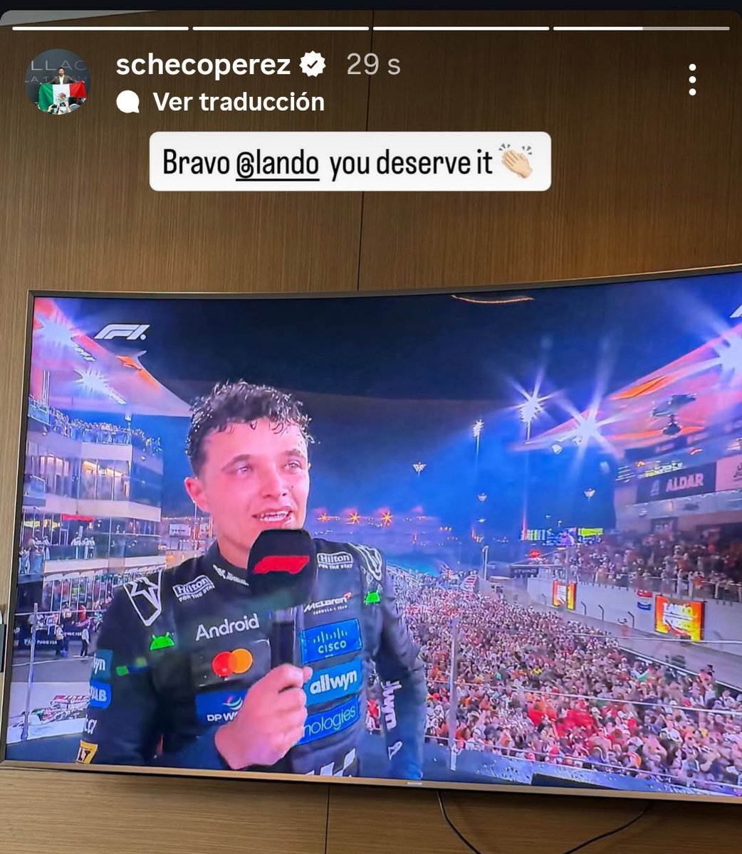 Checo🥹  creo que hoy RB,lamentó no haberlo tenido!
