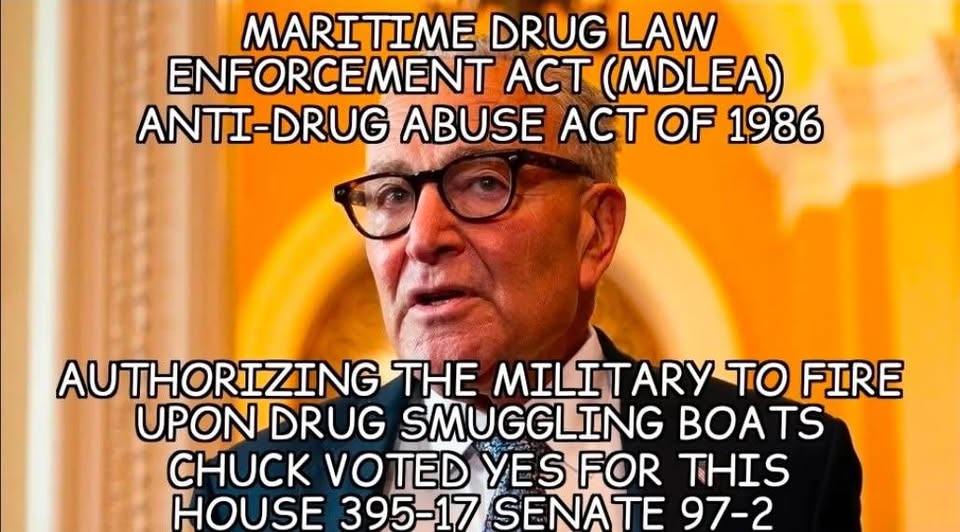 MDLEA (1986 Anti-Drug Abuse Act, 46 U.S.C. §§70501–08) lets US prosecute drug trafficking on stateless vessels or foreign ships with flag-state consent. It authorizes Coast Guard (and Navy w/ POTUS OK) to use deadly force to stop fleeing smugglers. Up to life in prison. ⚓