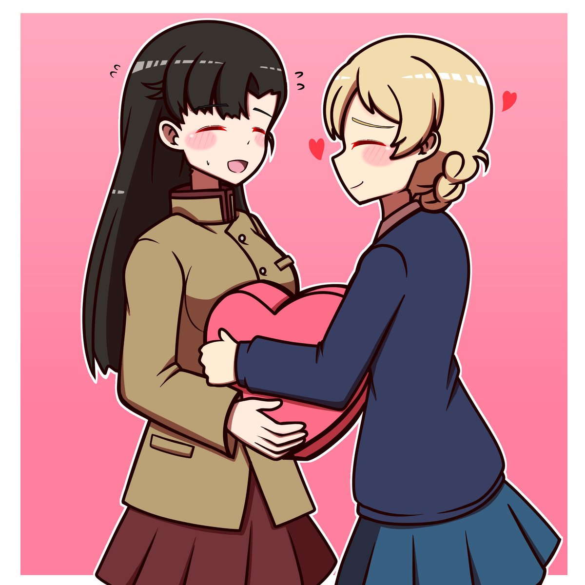 ※西ダジです
おめでとうございます
 #garupan
#ガルパン
#西絹代生誕祭
#西絹代生誕祭2025