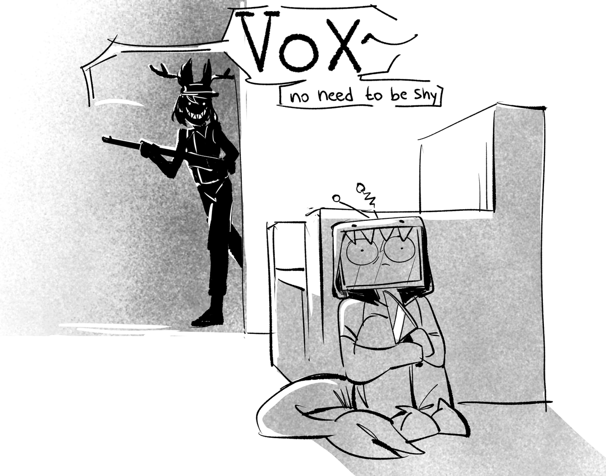 KefiCatfish's tweet photo. #RadioStatic #HazbinHotel #voxal https://t.co/hsf5bKhwSI