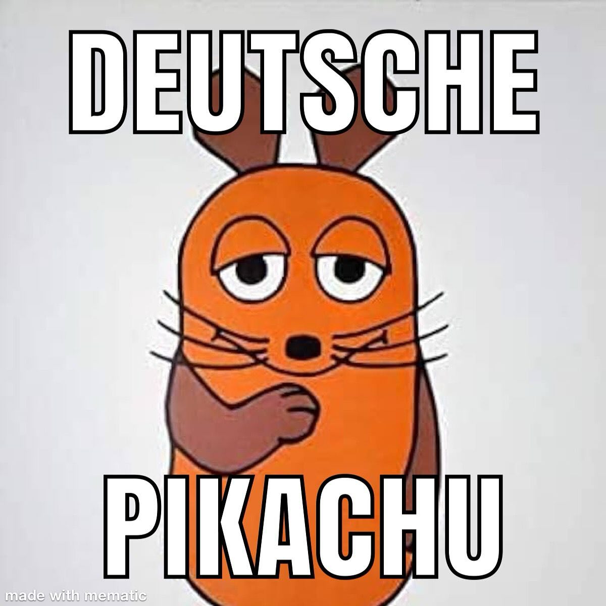 BAKAEDITZ's tweet photo. ドイツのピカチュウ https://t.co/4U9cbDig7V
