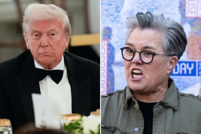 Rosie O’Donnell’s therapist advised her 2'detach'from posting about Pres Trump for 2 days—however,comedian couldn’t resist&amp;returned 2 criticizing her long-time adversary on social media just hrs later upon learning Trump had told Bloomberg reporter Catherine Lucey 2b"quiet,piggy"