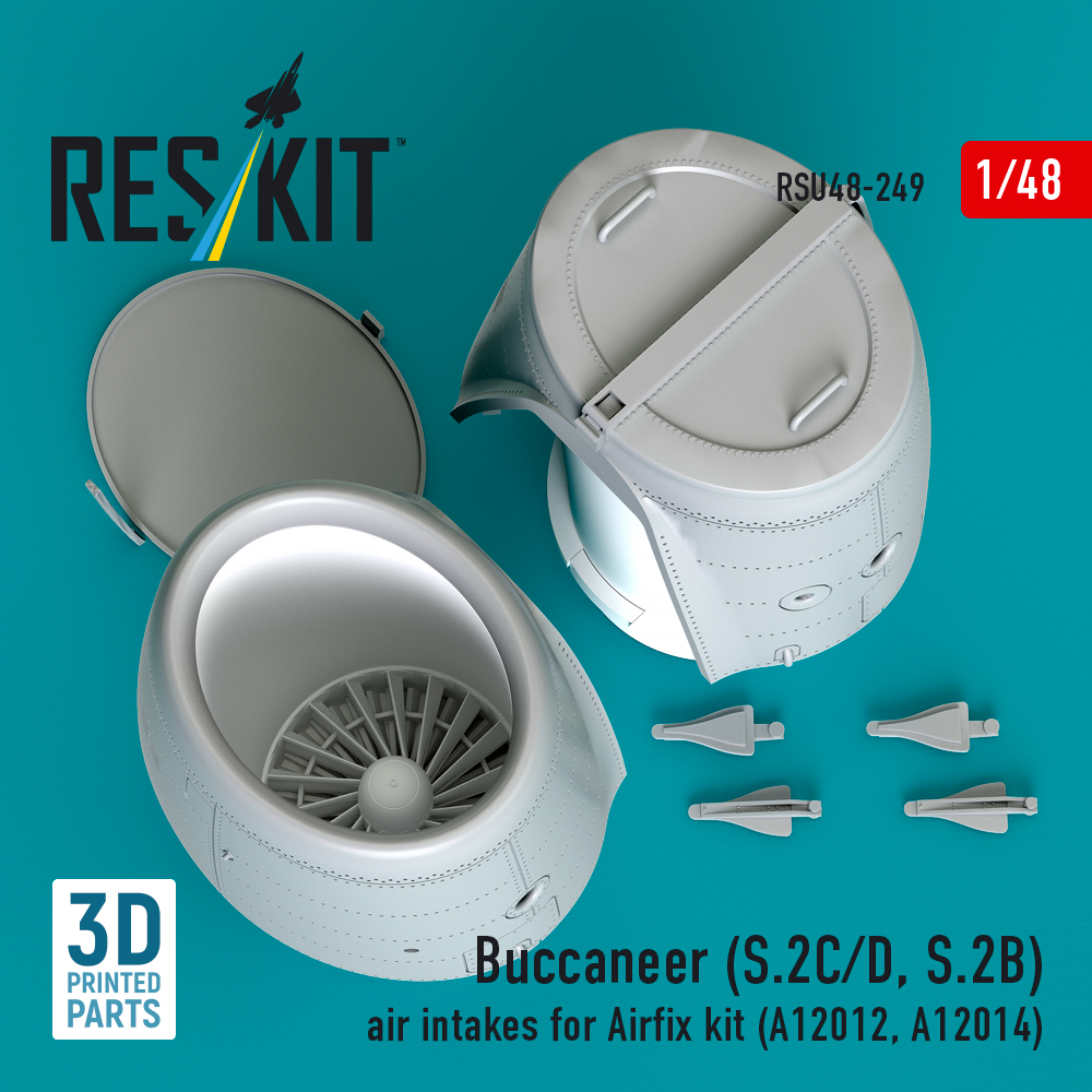 UA_model_studio's tweet image. Buccaneer (S.2C/D, S.2B) air intakes for Airfix kit (A12012, A12014) (3D Printed) Scale 1:48 ResKit RSU48-0249
Free worldwide shipping on orders over $150💸
👉 Link product: plastic-models-kits.com/products/bucca…
#ScaleModeling #ResKit #BuccaneerS2 #148Scale #ModelAircraft #PlasticModelKits