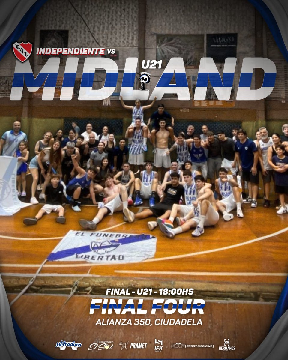 🏀 ¡Se viene la Final del Final Four para 𝙇𝘼 𝙏𝙄𝙍𝘼 𝙈𝘼𝙎𝘾𝙐𝙇𝙄𝙉𝘼! 🇫🇮

Hoy la categoría U21 de Midland jugará la final del Final Four en los PlayOffs del Nivel 1.

⏰ 18:00hs
🆚 <a href="/Independiente/">C. A. Independiente</a>

💪🏽 ¡A por el Sueño, ESTO ES MIDLAND! 🇫🇮