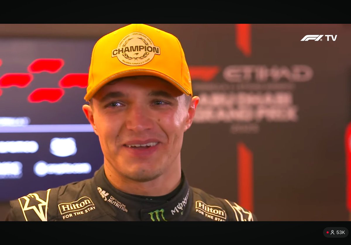 No  more  Michael  Massi  now.  #AD21 #landonorris 

🎶 We  are  the  CHAMPIONS  my  friends! 🎶 Lando  Norris  is  World  Champion!  🏁
