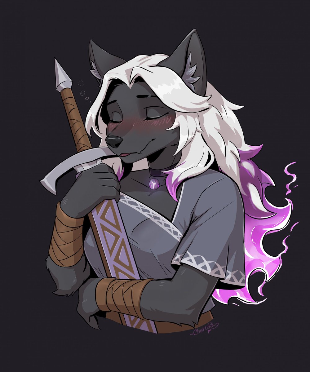 Extra portrait for the owner — the Wolf Swordfighter ✧

 #furryart #wolf #warrior