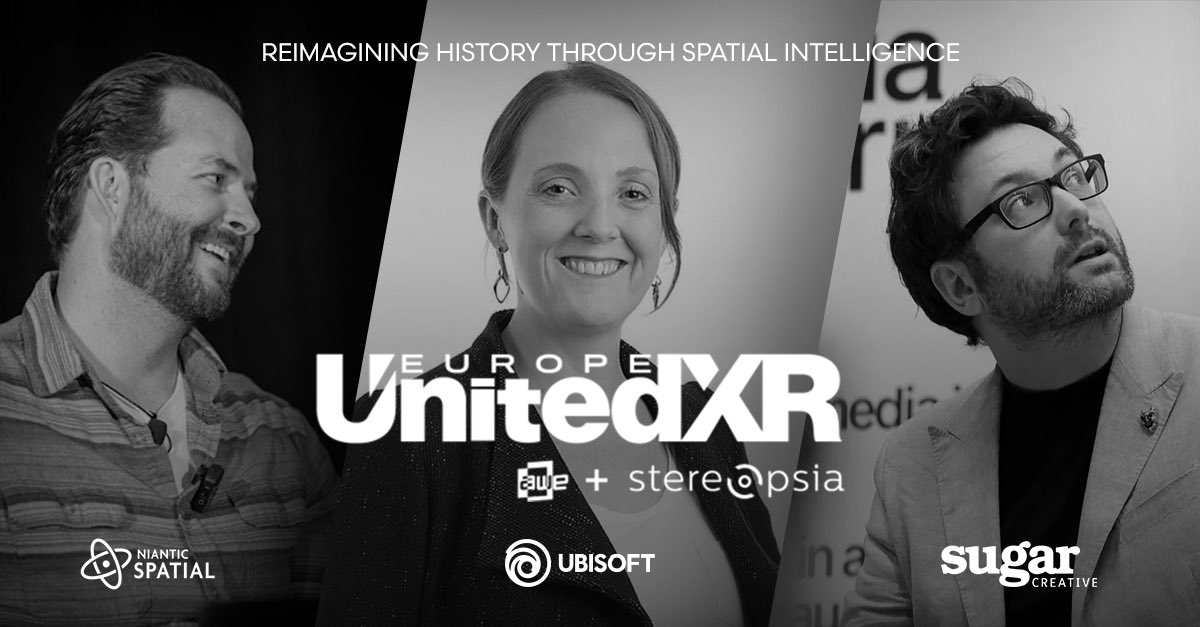 Whoo! Excited to get on stage with Amy Jenkins-Le Guerroué (<a href="/Ubisoft/">Ubisoft</a> ) &amp; Will Humphrey (<a href="/sugarcreative/">Sugar Creative</a>) this week at UnitedXR EU to discuss the intersection of storytelling, play based learning, city scale AR, and the tech behind the scenes 🤩 Hmu if you’ll be there too!