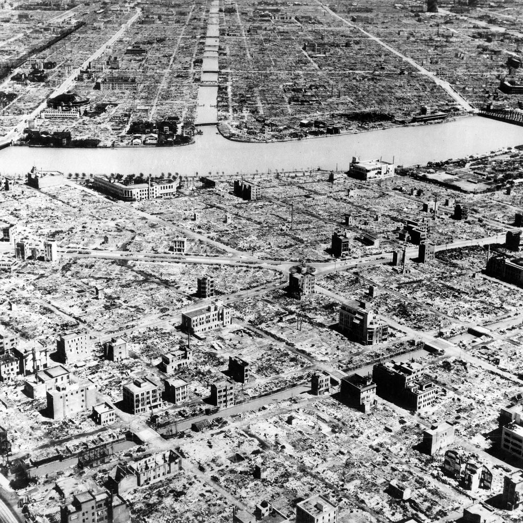 Partisangirl's tweet image. Dresden.

Tokyo.

Hiroshima.

Nagasaki.

The allies vs. the Axis.