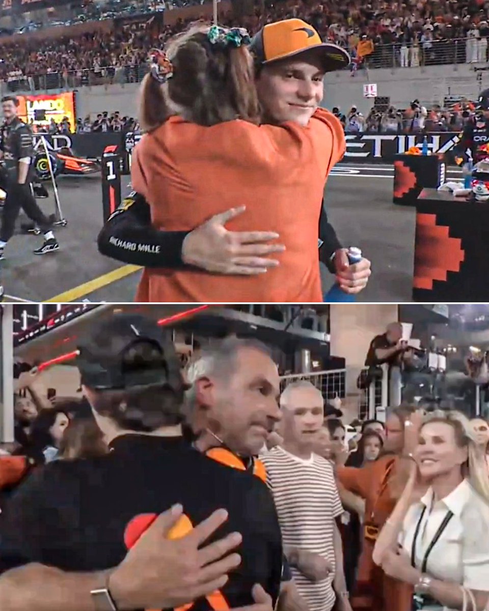 Oscar with Lando’s family after their championship fight 👏
 
Class act 🤝