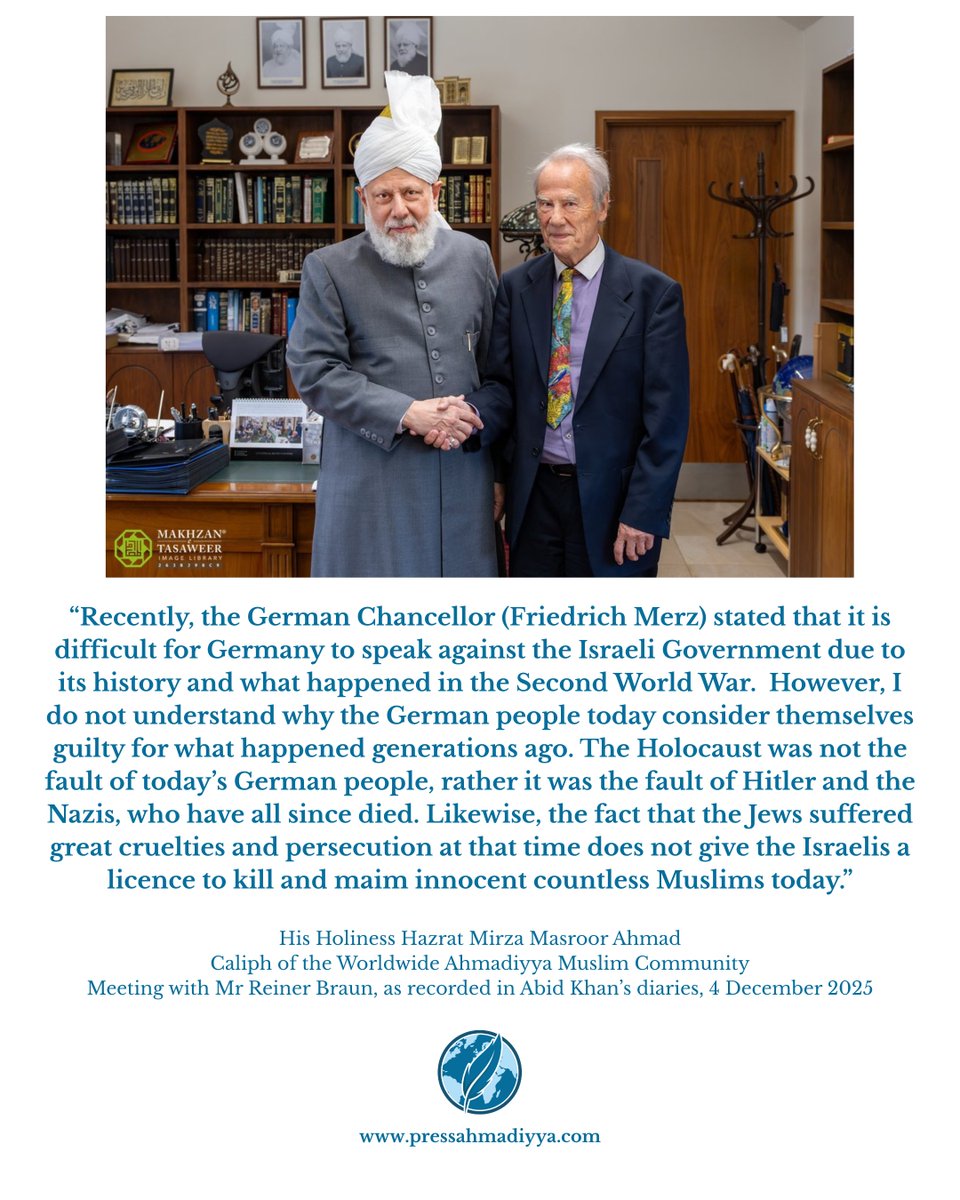 "I do not understand why the German people today consider themselves guilty for what happened generations ago. The Holocaust was not the fault of today’s German people, rather, it was the fault of Hitler and the Nazis, who have all since died."

Earlier this year, German