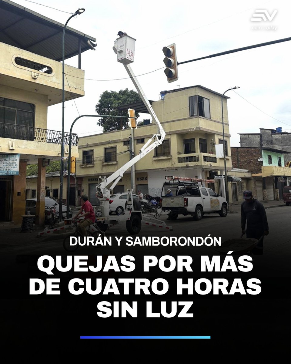 EcuavisaInforma's tweet photo. Hay malestar en #Durán y #Samborondón por un corte programado de luz que se prolongó 💡. En un comunicado, el Municipio del cantón ferroviario detalló que se realizaría un mantenimiento programado desde las 06:00 hasta las 09:00 del 7 de diciembre. 👉 https://t.co/ftxB2NggVQ https://t.co/AxhAJAXGE4