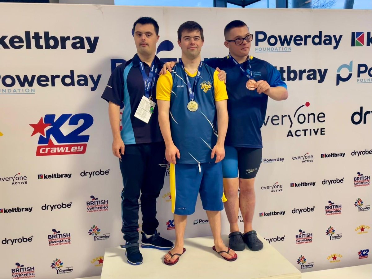 DSSGB1's tweet photo. Results for 400m freestyle @britdsswimchamp 2025
M/O T21
🥇Mark Evens
🥈William Roberts
🥉 Zac Lacey
F T21
🥇Scarlett Jones
🥈Cerys McCrindle
🥉Helen Thompson
International medalist:
🥉Amiera Black🇨🇦
#swimming #downsyndrome #downsyndromeswimming #BDSSC25 #seemyability https://t.co/NvEfg3yIlS