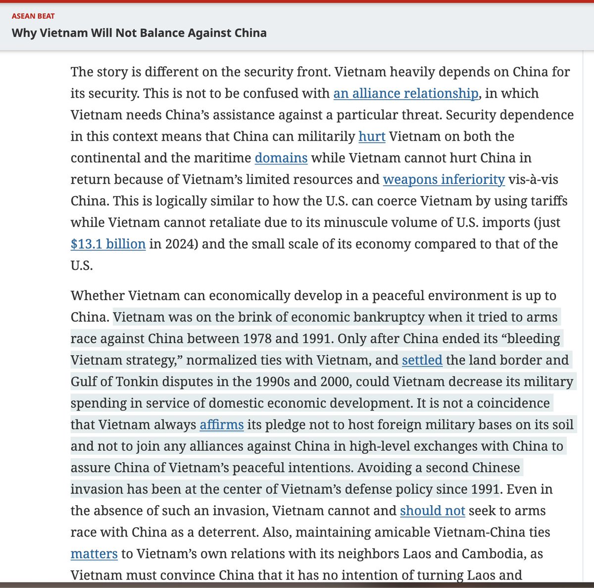 I didn't know this detail. Sino-Vietnamese War is often counted as «Chinese defeat», but like with Winter War (which wen