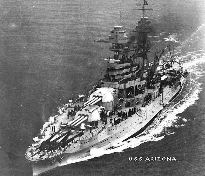 Pearl Harbor sleeps quietly as it did 78 years ago. The USS Arizona and its moment in history was but a few hours away. #PearlHarbor84