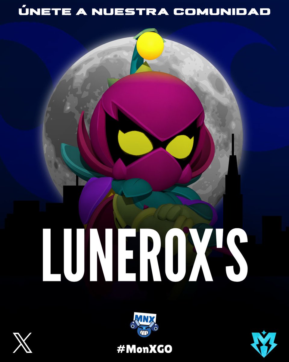 MonX ya tiene su propia comunidad llamada Lunerox's el apodo oficial de nuestros seguidores.
Se parte de nosotros y únete a Lunerox's que se encuentra en nuestro perfil.
#MonXGO