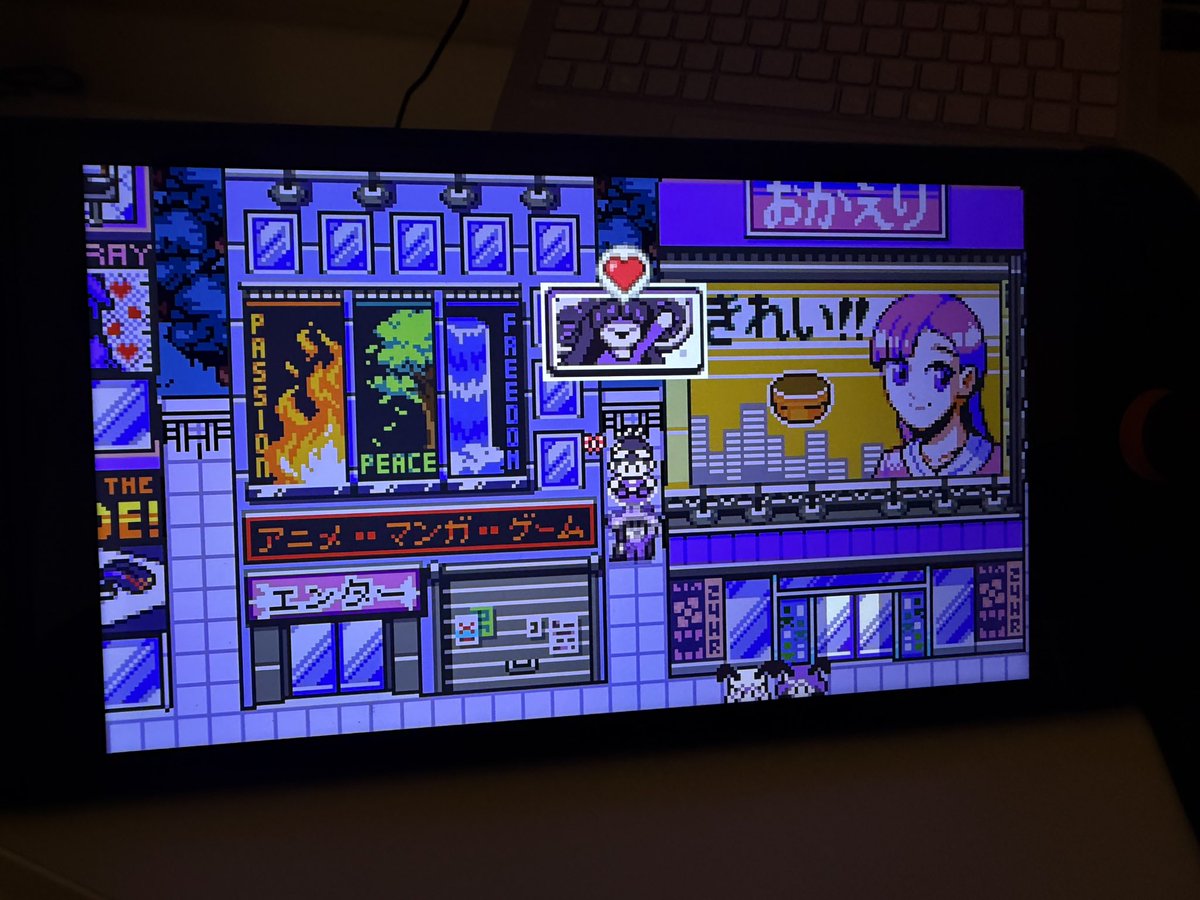 yano_gamedev's tweet image. the fact that you can pet the monsters and OMG the billboards on these buildings 😭😭😭🥹🥹