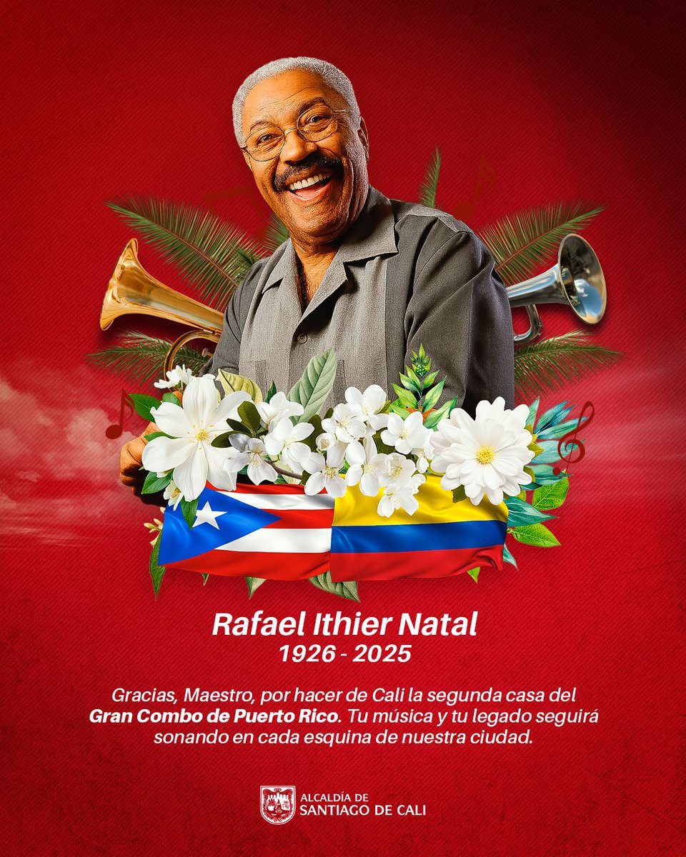 ¡Hasta siempre, Maestro! 🕊️

Desde Cali, capital mundial de la salsa, despedimos a un grande que convirtió la música en historia y la salsa en un legado para el mundo.