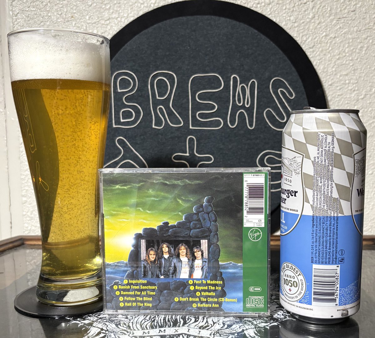 #BlindGuardian "Follow The Blind" &amp; #KlosterbrauereiWeltenburgGmbH Weltenburger Kloster Hell  brewsandtunes.blogspot.com/2025/12/decemb…