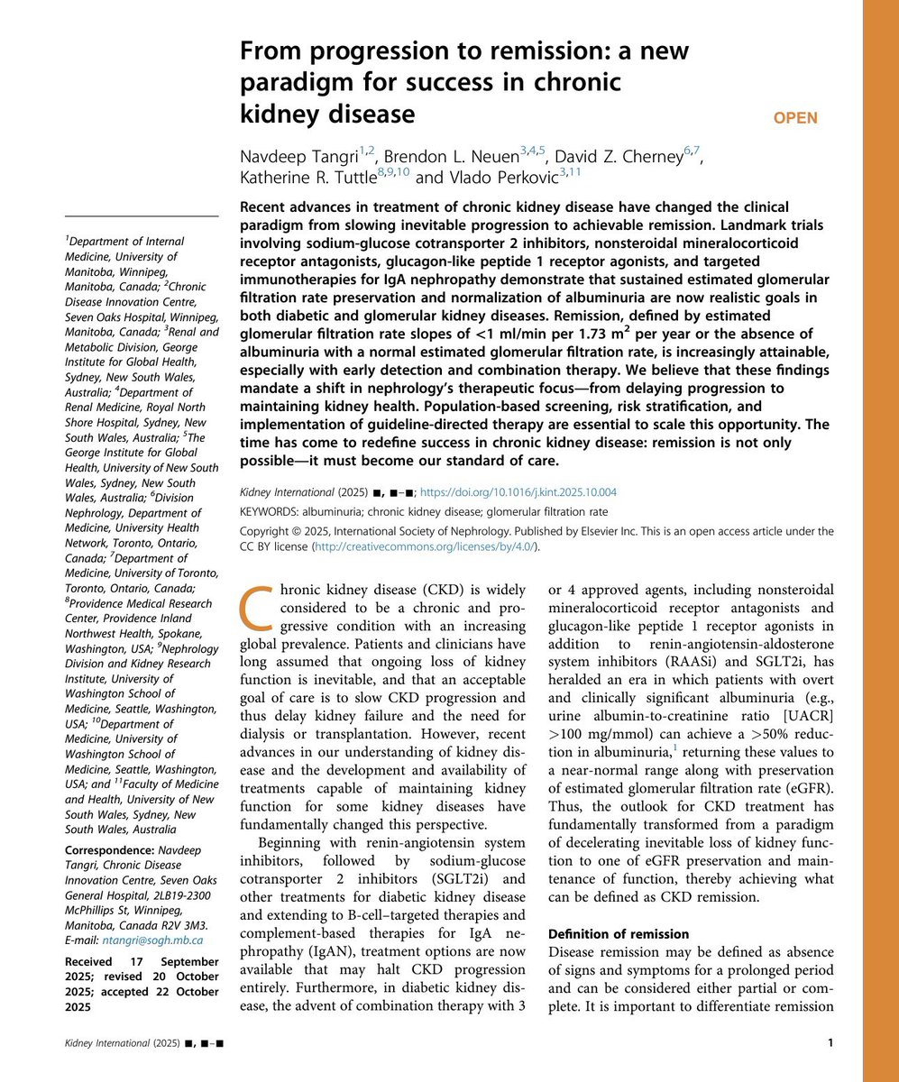 elba_vanessa's tweet image. Este artículo afirma lo que venimos  trabajando los Nefrólogos de cada país, lo que antes se creía que no tenía esperanza ! 

Para lograrlo debemos seguir : 
📌 Tamizando 
📌Diagnosticando 
📌Tratando
📌Derivando 
📌Educando 

kidney-international.org/article/S0085-…