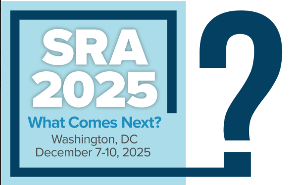 SRA 2025 starts today. We can't wait to see you all in Washington D.C.!
