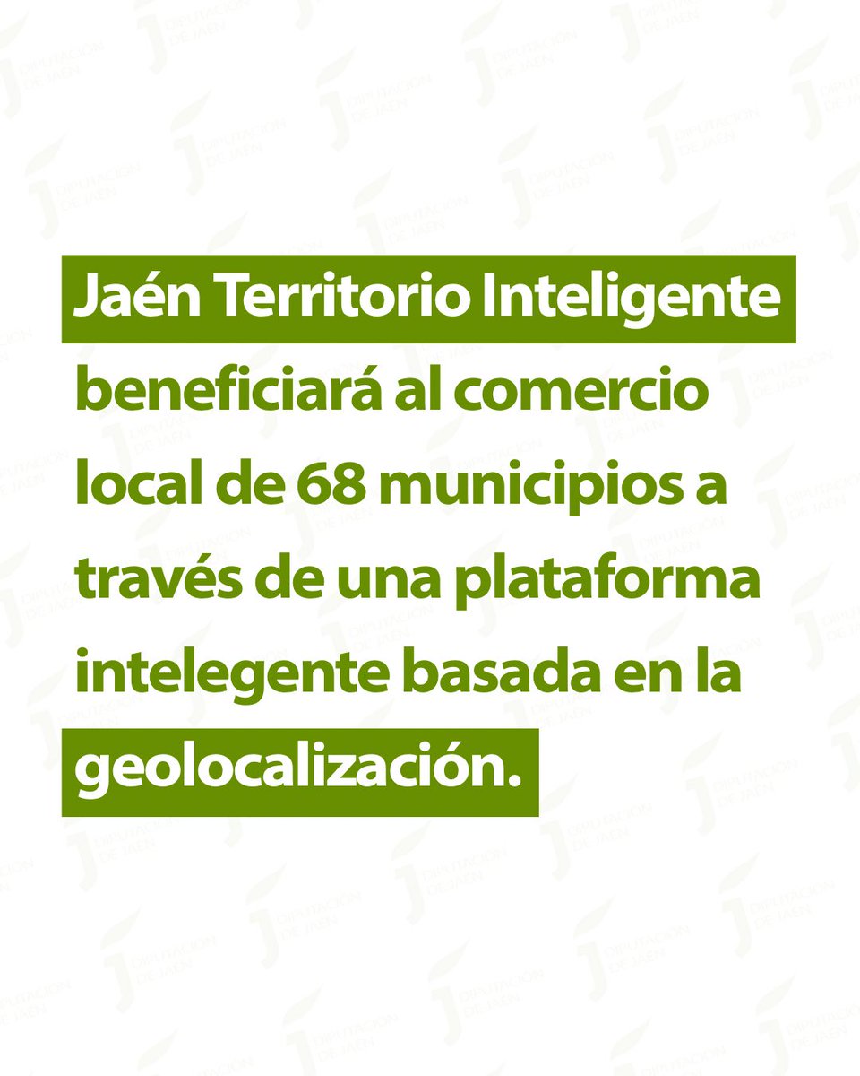 📱 JAÉN TERRITORIO INTELIGENTE 

La Diputación colabora en el proyecto que beneficiará al #ComercioLocal de 68 municipios

🗣️ <a href="/LuisCarmonaRuiz/">Luis Carmona</a>: “cualquier persona tendrá a un ‘clic’ todos los servicios y productos que ofertan estos establecimientos”

🔗 go.dipujaen.es/bl3cZ