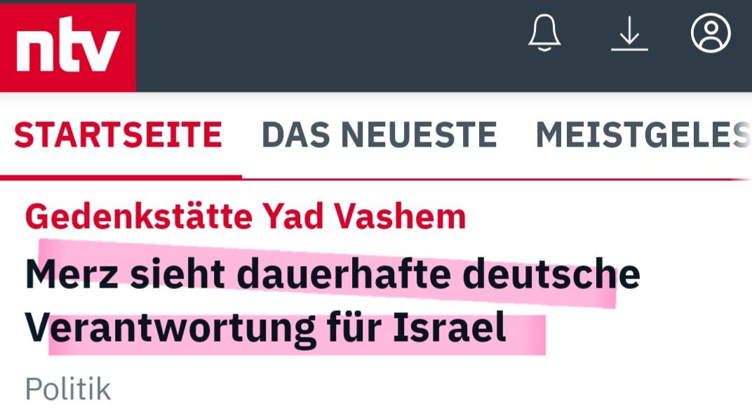 Der umstrittene Kanzler Merz sieht also eine besondere Verantwortung für Israel, importiert aber weiterhin massenhaft den Todfeind der Juden und remigiert nicht. Ist das Dummheit, Heuchlertum oder Zynismus ?