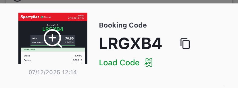 Vicify1's tweet image. Okay safe ..85% possibility.
#sportybet #SportyBroker #gameprediction