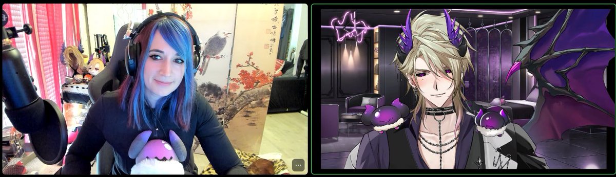 Last M&amp;G &amp; with Zanny!  Sweet moment.
Thank for liking my hair, remember my "cute" accent 😂  (that adorable as a French) &amp; cosplay with the wig behind

He saw my granny doggy 16years old (can see her ass lower right side 😆)
And I have netherling plush made by <a href="/kittyplushies15/">🅚🅘🅣🅣🅨🧸Unique's toyshop 🔅🍤💢🌋</a>