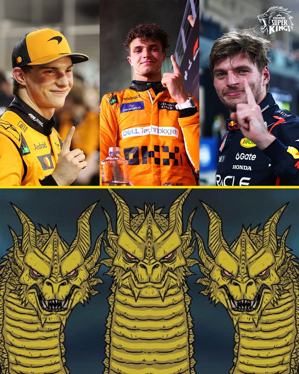 ChennaiIPL's tweet image. The three dragons of #F1 ​￼​🐉

Big days ahead in Abu Dhabi 🔥
F1 this weekend, Auction next! 🥳