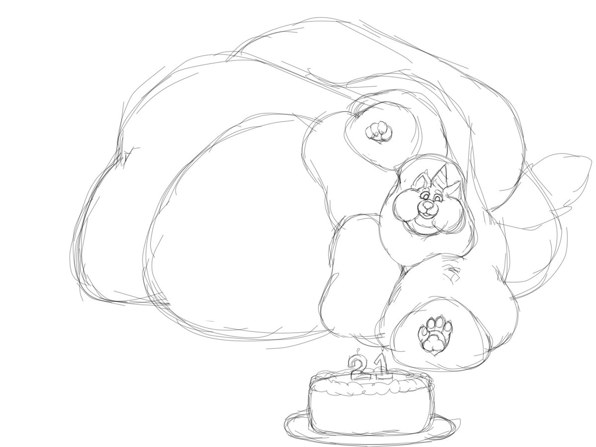 21 todayyy means~ OUUURPPPP
21,000,000 cakes today~
#Fatfurs #fatfur #fatfurry #fatart #bellyart #furryartist