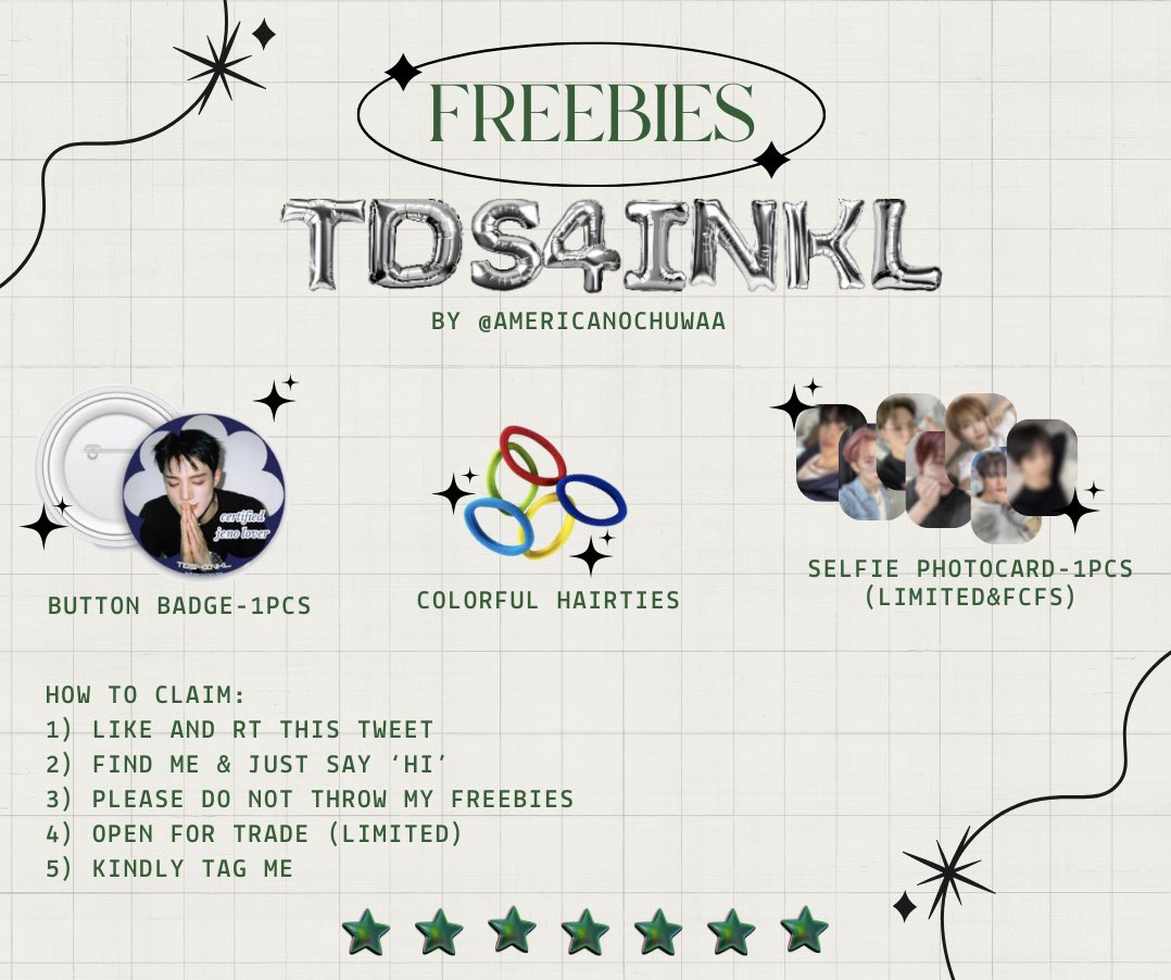 americanochuwaa's tweet photo. ⊹₊˚‧︵‿₊୨ᰔ୧₊‿︵‧˚₊⊹

freebies for tds4 in kuala lumpur!!
ʚɞ open for all dreamzens ʚɞ
⚲ axiata arena (exact place tba)
ᯓ★ day 2 only 
♡ྀི limited qty
(.◜◡◝) refer poster for claim info 

⊹₊˚‧︵‿₊୨ᰔ୧₊‿︵‧˚₊⊹

#TDS4inKL #THEDREAMSHOW4_in_KUALALUMPUR https://t.co/UKRdi1B0JD