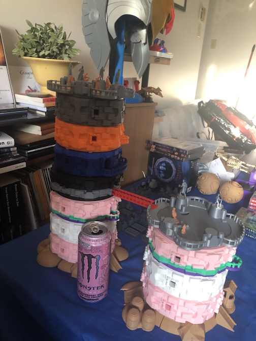SethGiolle's tweet photo. The King Kinov Tower Playset  is compatible with my other builds: beds, chairs, creatures, dwarves, barbarians, and people. Grave stones and people are likewise sized to fit. Dragons would work here too!  https://t.co/A15Dao4Fdo
YouTube Video Link: https://t.co/1oPzxNeXlk https://t.co/0t3XNiwByX