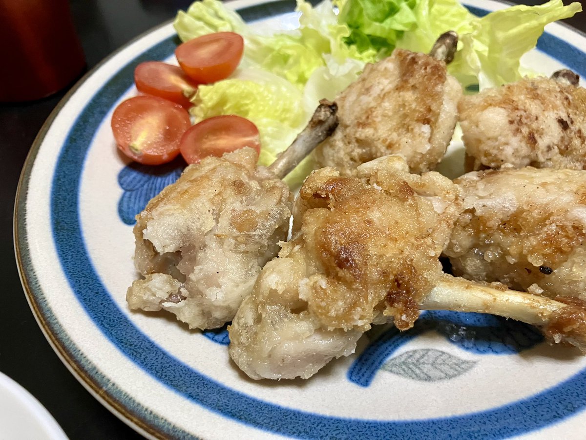 旦那さんが唐揚げ作ってくれた！ めっちゃ美味い✨😋