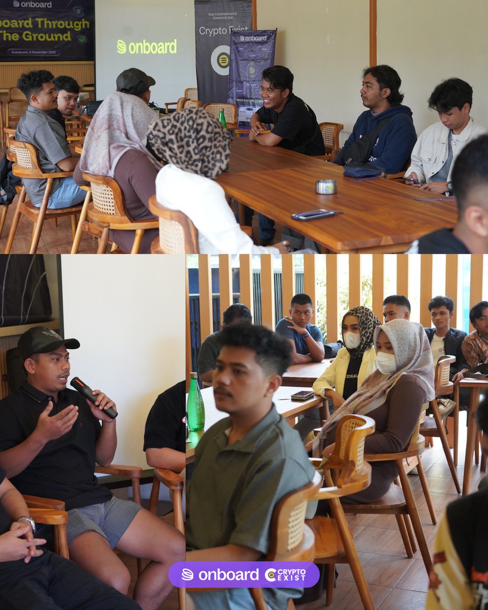 cryptoexist's tweet image. Great to collaborate and help onboard Sukabumi into Web3.

So many stories from @OnboardGlobal bridging tradfi to DeFi, to how @iniheksa, @hadibadex , @babay0x , and @melonbusk shared some of their insight.

As an education focused media we will stay exist and contribution