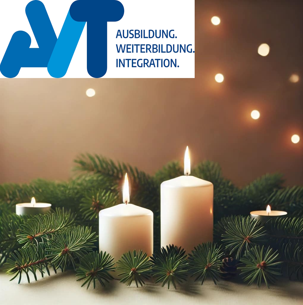 Wir wünschen unseren Teilnehmern, Kooperationspartnern und Lehrkräften einen besinnlichen 2. Advent!

Ihr Team vom AVT

avt-bildung.de

#2advent #weihnachtszeit #Bildung #Ausbildung #Weiterbildung #Integration #besinnlichkeit #avtbildung #Bildungsdienstleister