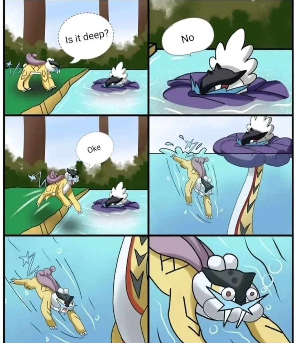 Pokemonshell's tweet photo. Raikou getting trolled🤣🤣 https://t.co/cU3Kq1q4iV